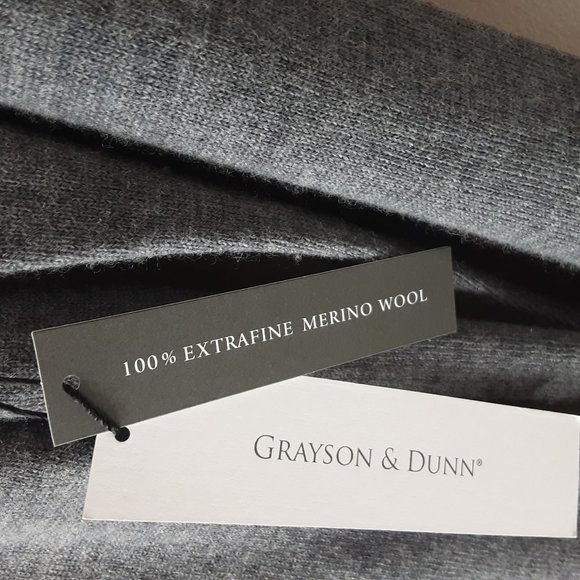 Grayson & Dunn Men's 100% Fine Merino Wool Grey Turtleneck Sweater New! Small - Picture 11 of 14